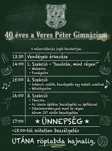 40 éves ünnepség – MEGHÍVÓ